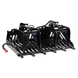 Titan Attachments 72' Skeleton Rock Grapple Rake Quick Tach Bucket Loader