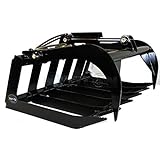 Titan Attachments Grapple Bucket for Skid Steer 48' Universal 3000 PSI Cylinder