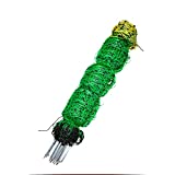 Petween Electric Fence Netting for Sheep, Lambs, Goats, Large Poultry, Dogs, 35" H x 164' L, 14 Posts, 2 Spikes, Green